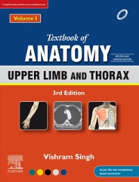 Cover Textbook of Anatomy: Upper Limb and Thorax, Vol 1, 3rd Updated Edition, eBook