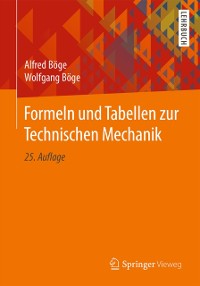Cover Formeln und Tabellen zur Technischen Mechanik