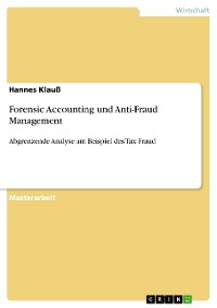 Cover Forensic Accounting  und Anti-Fraud Management