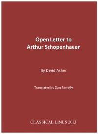 Cover Open Letter to Arthur Schopenhauer