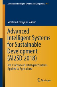 Cover Advanced Intelligent Systems for Sustainable Development (AI2SD’2018)