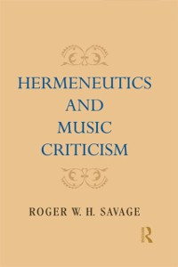 Cover Hermeneutics and Music Criticism