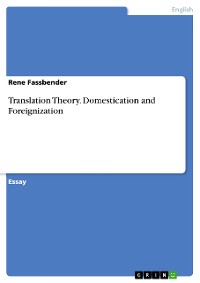 Cover Translation Theory. Domestication and Foreignization