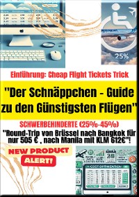 Cover "Der Schnäppchen -Guide zu den Günstigsten Flügen" Schwerbehinderte (25%-45%)