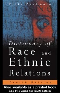Cover Dictionary of Race and Ethnic Relations