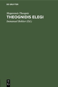 Cover Theognidis elegi