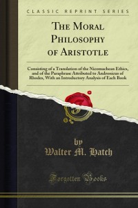 Cover Moral Philosophy of Aristotle