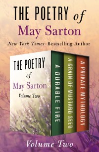 Cover Poetry of May Sarton Volume Two