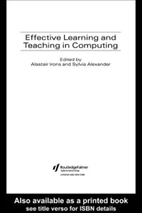 Cover Effective Learning and Teaching in Computing