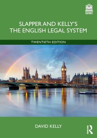 Cover Slapper and Kelly's The English Legal System