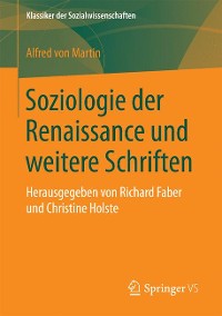 Cover Soziologie der Renaissance und weitere Schriften