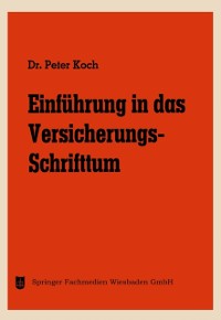 Cover Einführung in das Versicherungs-Schrifttum