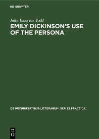 Cover Emily Dickinson's use of the persona