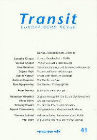 Cover Transit 41. Europäische Revue