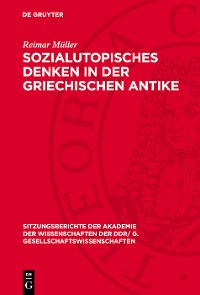 Cover Sozialutopisches Denken in der griechischen Antike