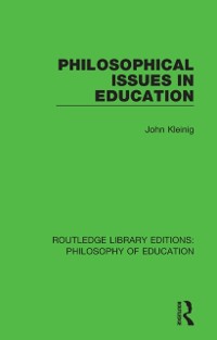 Cover Philosophical Issues in Education