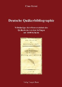 Cover Deutsche Quäkerbibliographie