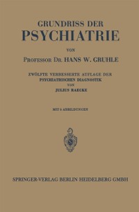 Cover Grundriss der Psychiatrie