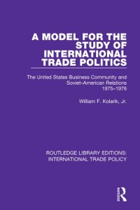 Cover Model for the Study of International Trade Politics