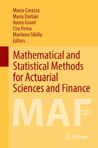 Cover Mathematical and Statistical Methods for Actuarial Sciences and Finance