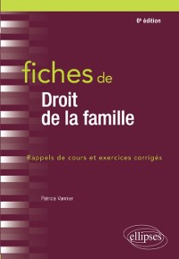 Cover Fiches de droit de la famille - 6e édition