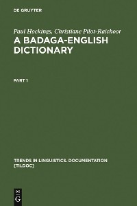 Cover A Badaga-English Dictionary