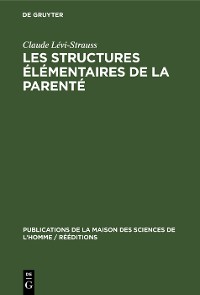 Cover Les structures élémentaires de la parenté
