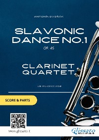 Cover Slavonic Dance no.1 - Clarinet Quartet score & parts