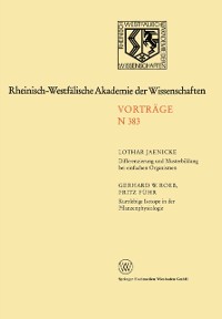 Cover Differenzierung und Musterbildung bei einfachen Organismen. Kurzlebige Isotope in der Pflanzenphysiologie am Beispiel des 11C-Radiokohlenstoffs