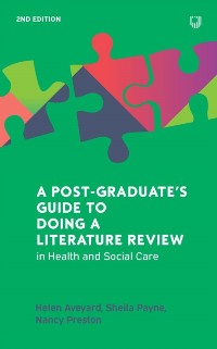 Cover Postgraduate's Guide to Doing a Literature Review in Health and Social Care, 2e