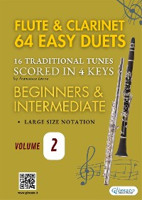 Cover Flute and Clarinet 64 easy duets (volume 2)