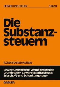 Cover Die Substanzsteuern