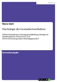 Cover Psychologie des Gesundheitsverhaltens