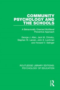 Cover Community Psychology and the Schools