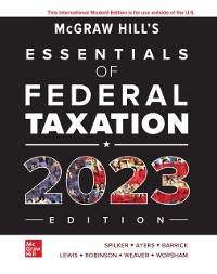Cover ISE eBook Online Access for McGraw-Hill's Essentials of Federal Taxation 2023 Edition