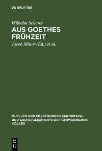 Cover Aus Goethes Frühzeit