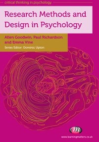 Cover Research Methods and Design in Psychology