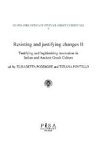 Cover Resisting and justifying changes II