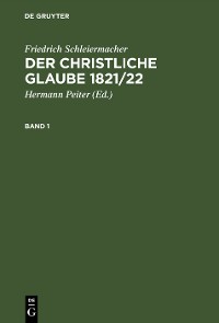 Cover Der christliche Glaube 1821/22