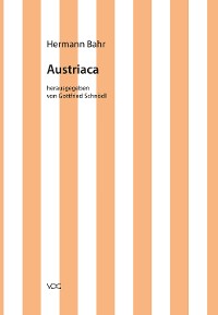 Cover Hermann Bahr / Austriaca