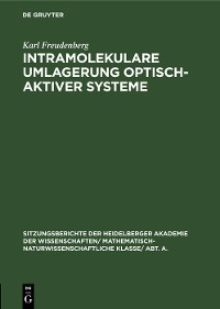 Cover Intramolekulare Umlagerung optisch-aktiver Systeme