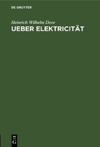 Cover Ueber Elektricität