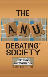 Cover The ANU Debating Society