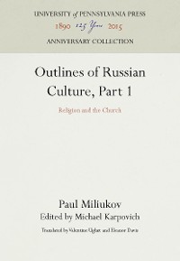 Cover Outlines of Russian Culture, Part 1