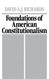 Cover Foundations of American Constitutionalism