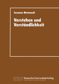 Cover Verstehen und Verständlichkeit