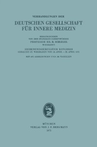 Cover Verhandlungen der Deutschen Gesellschaft für Innere Medizin