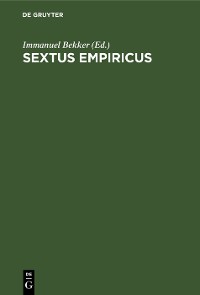 Cover Sextus Empiricus