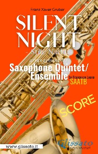 Cover Silent Night - Saxophone Quintet (score)