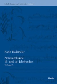 Cover Notationskunde 15. und 16. Jahrhundert